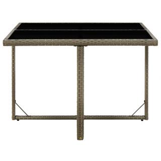 VidaXL Table de jardin rotin synthétique  