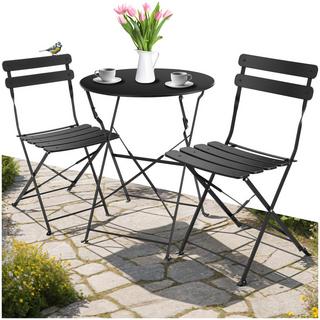 Tectake Ensemble table et chaises bistrot Frieda, pliable pour 2 personnes  