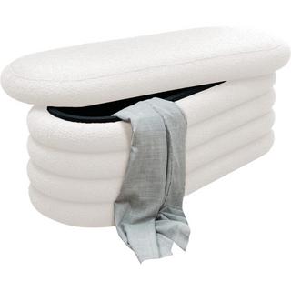 mutoni Tabouret Blestox Bouclé tissu blanc 108  