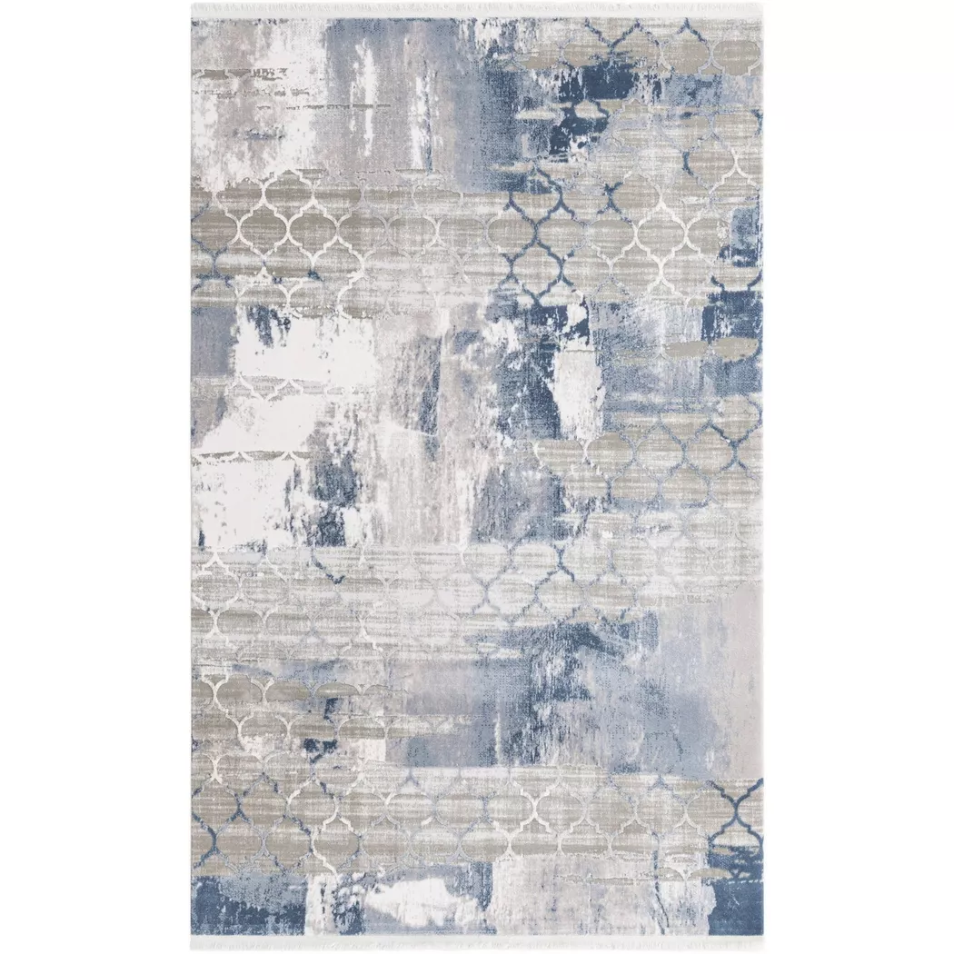 Hadorn - Teppich Davos Mesh, 125 cm, Blau