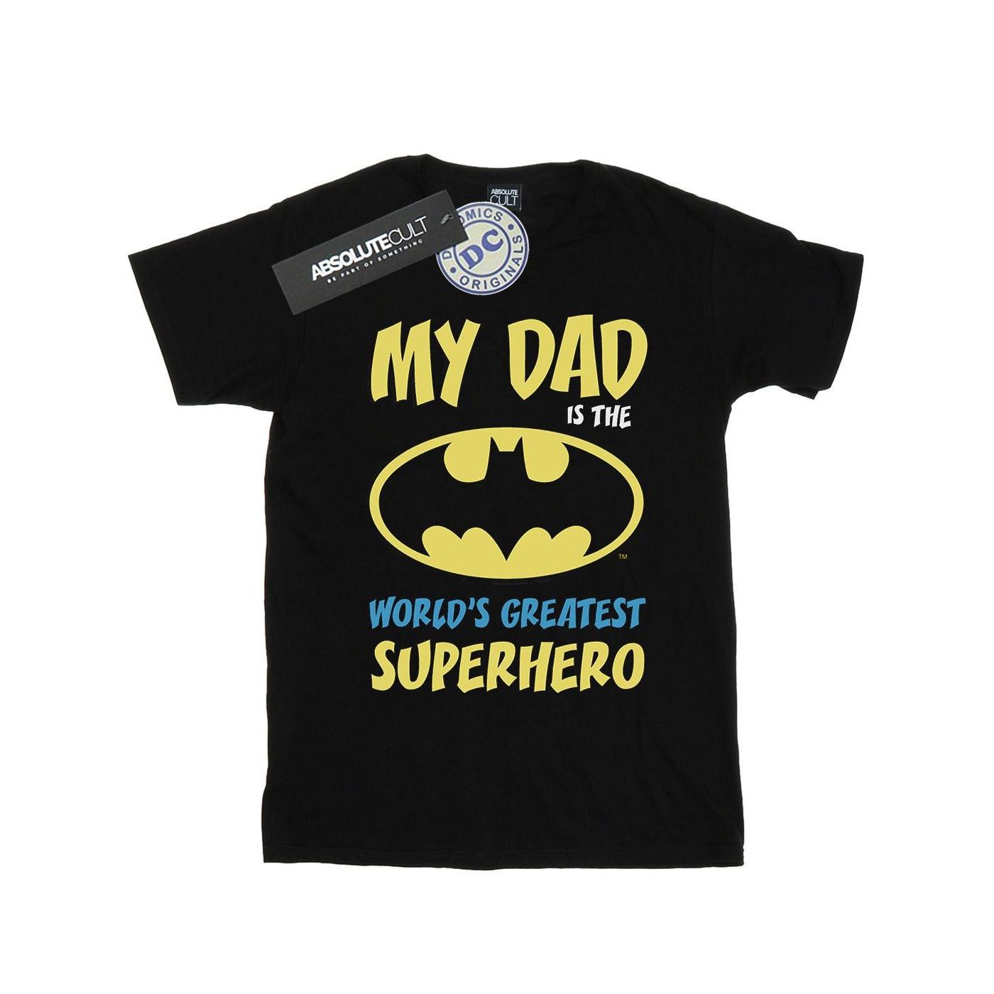 Image of Batman World's Greatest Superhero Tshirt Jungen Schwarz 104