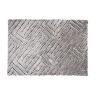 OZAIA Tappeto shaggy effetto 3D MAZE grigio 2  