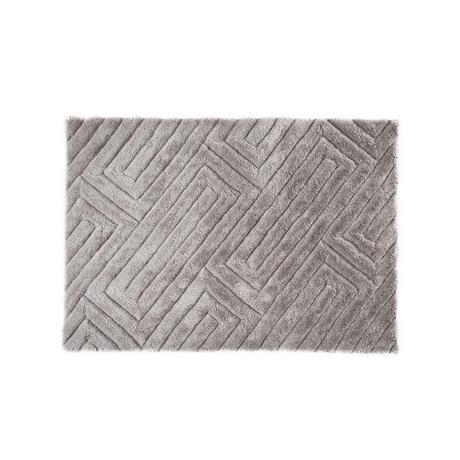 OZAIA Tappeto shaggy effetto 3D MAZE grigio 2  
