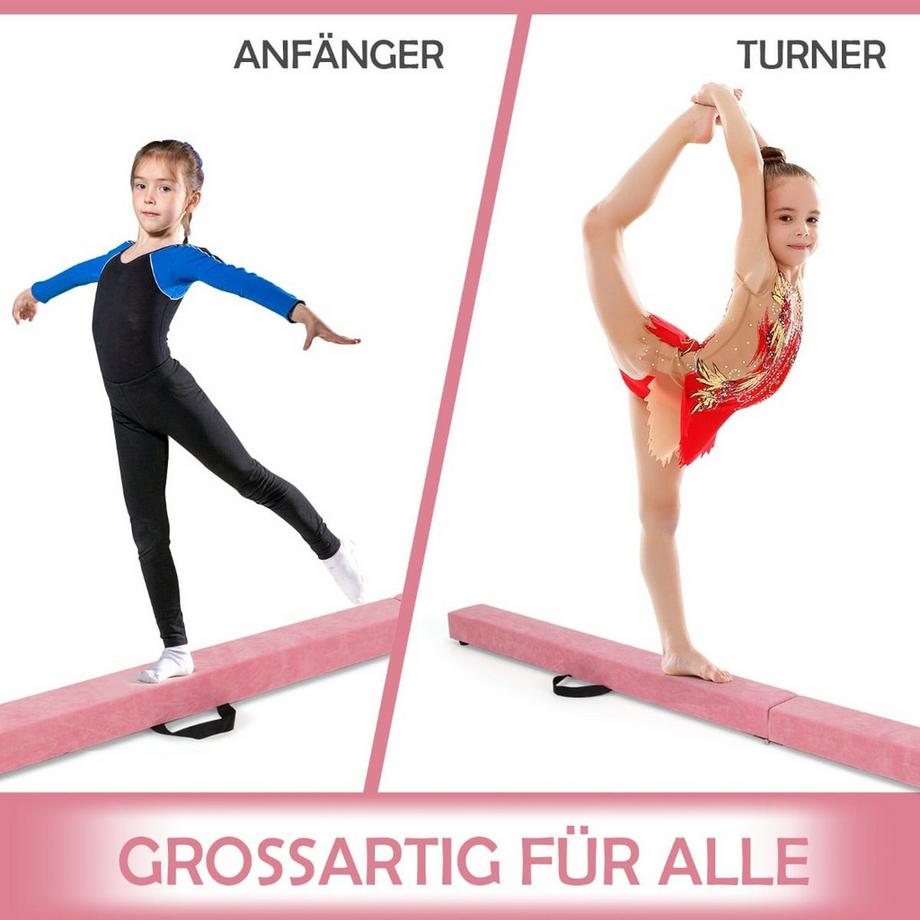 Northix  Trave di equilibrio pieghevole per ginnastica 