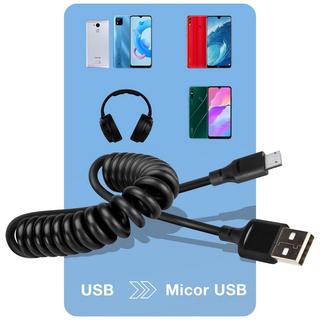 Avizar  USB / Micro-USB Spiralkabel 80cm 