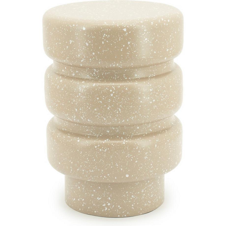 mutoni Table d'appoint Spatter taupe  