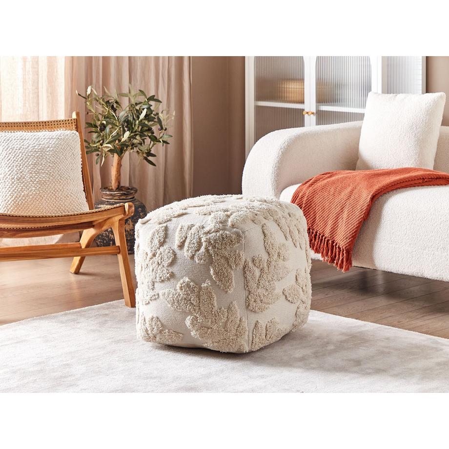 Beliani Pouf en Coton Boho MULTAN  