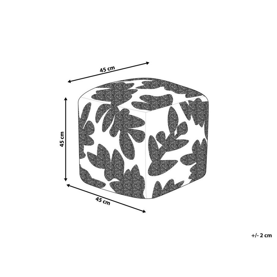 Beliani Pouf en Coton Boho MULTAN  