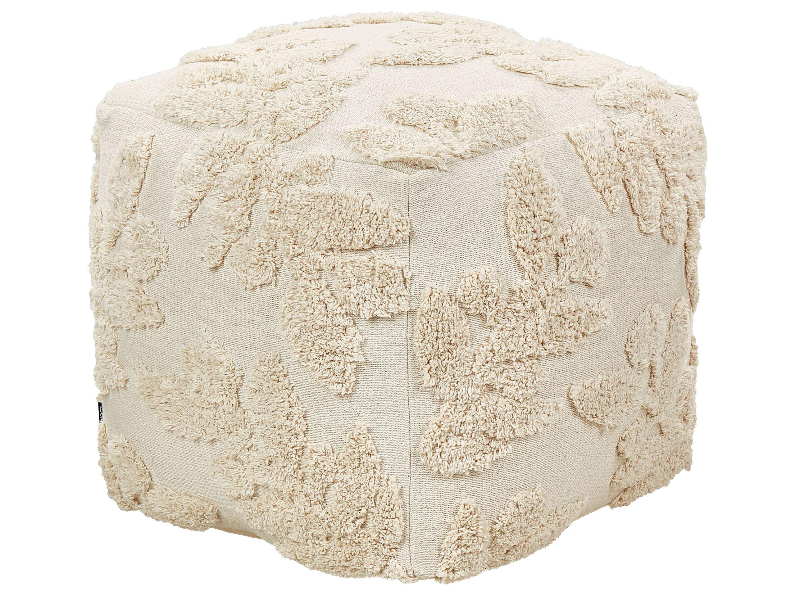 Beliani Pouf aus Baumwolle Boho MULTAN  