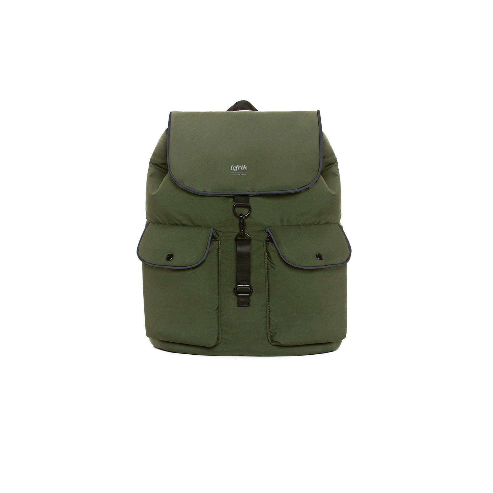 Lefrik Tech Knapsack zaino Zaino casual Verde Poliestere  