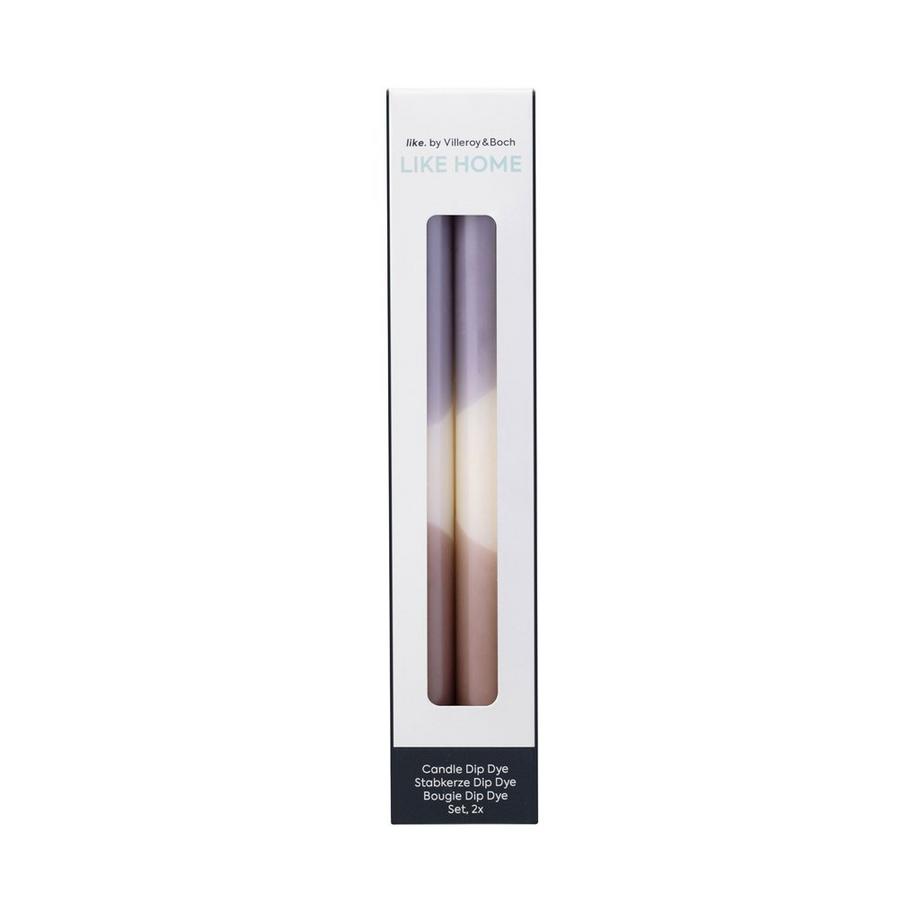 like. by Villeroy & Boch Bougie dip dye lavender, grape, 2 pièces Like Home  