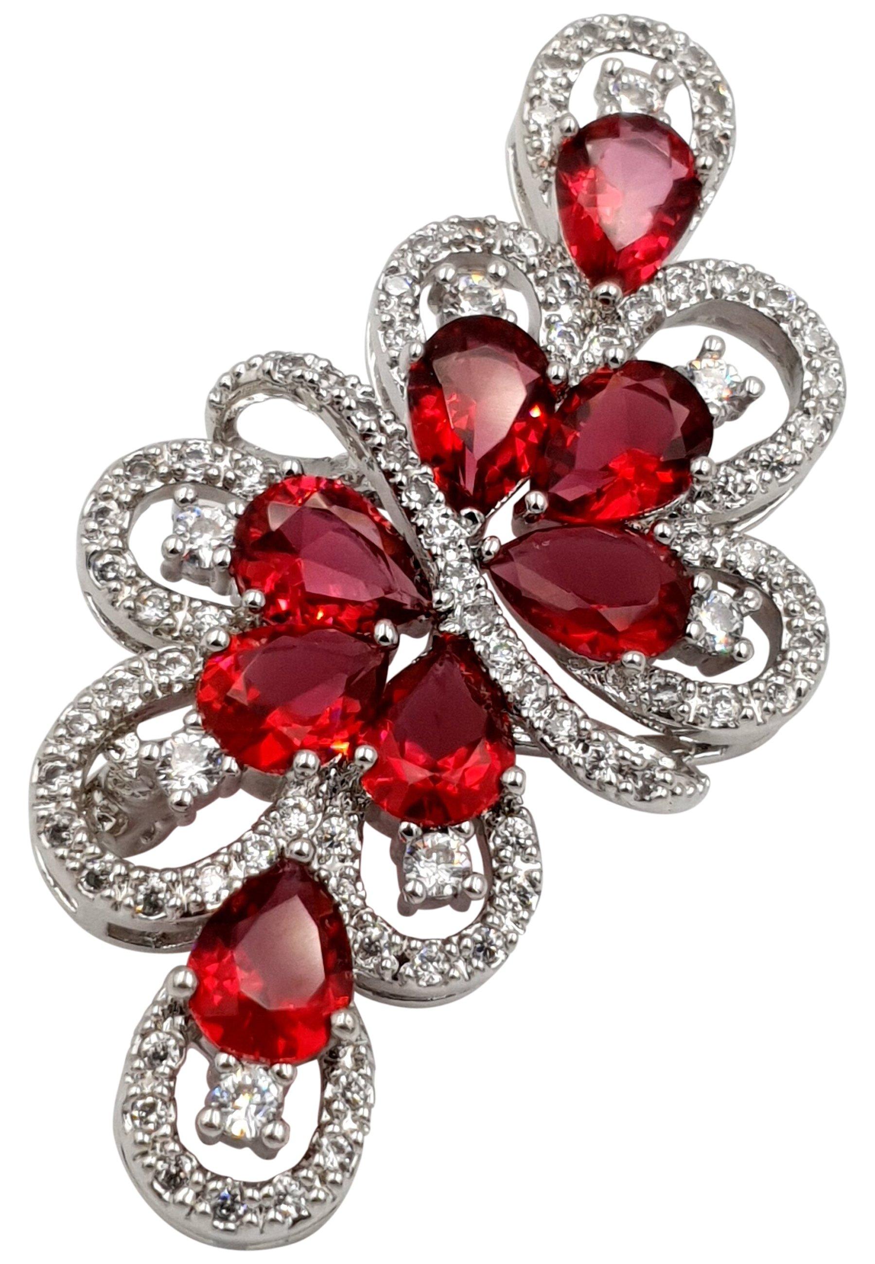 Image of Primavera Brosche Unisex Rot 5.5CM