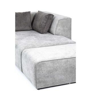 KARE Design Sofa Infinity Ottomane Links Grau  