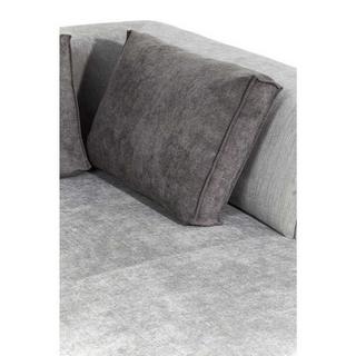 KARE Design Sofa Infinity Ottomane Links Grau  