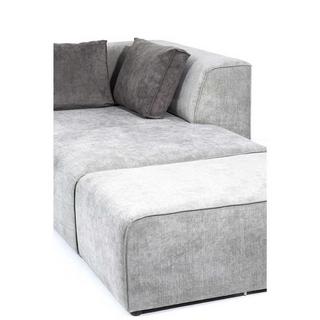 KARE Design Canapé Infinity Ottomane gauche Gris  