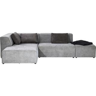 KARE Design Sofa Infinity Ottomane Links Grau  