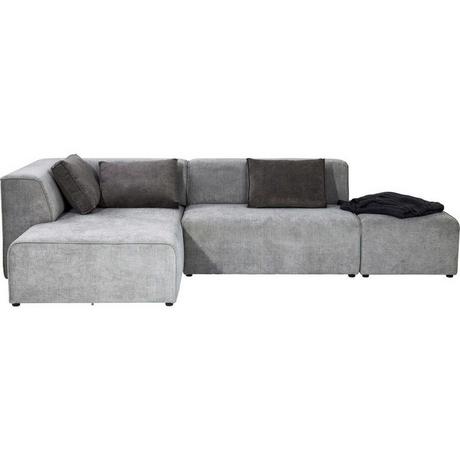 KARE Design Canapé Infinity Ottomane gauche Gris  