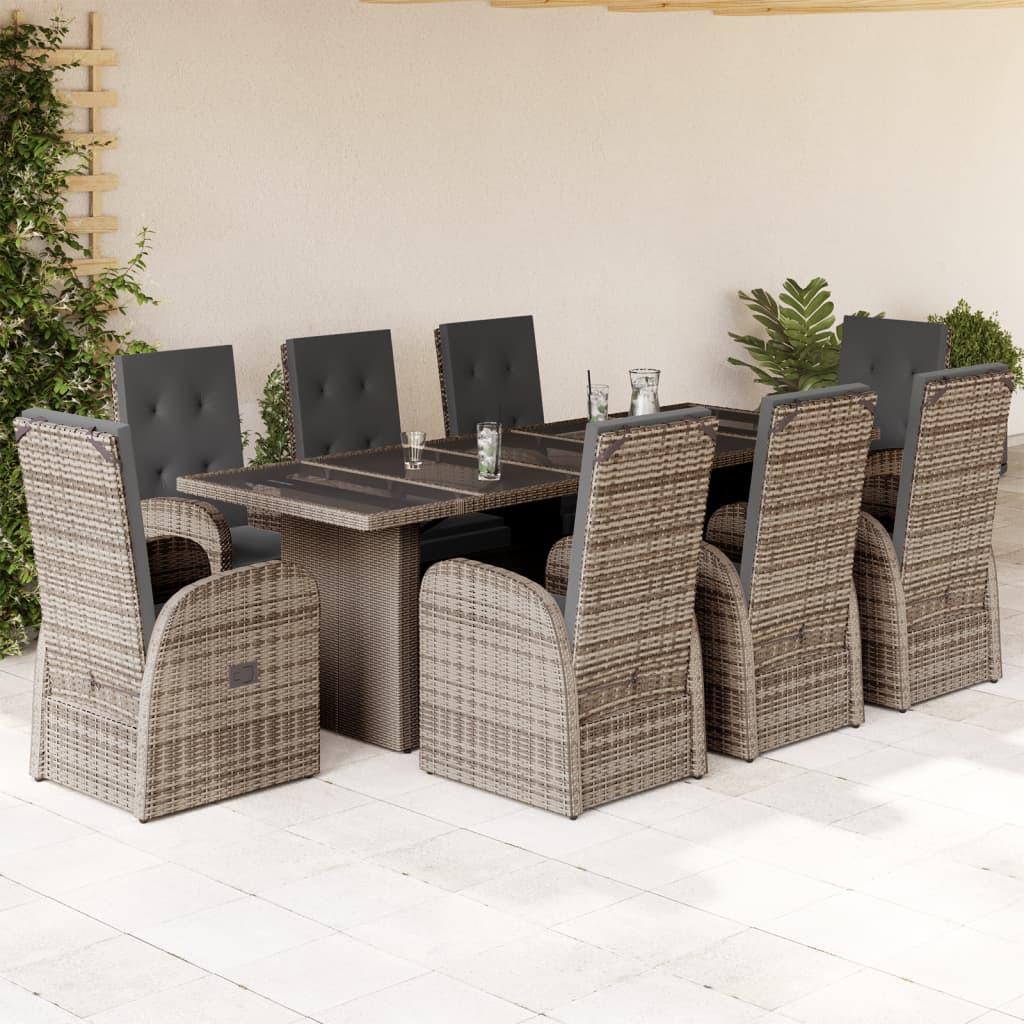 VidaXL set da pranzo da giardino Polirattan  