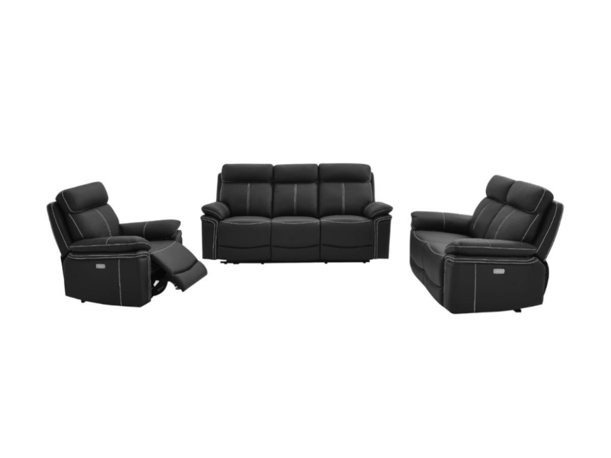 Image of Relaxsofa elektrisch Garnitur 3+2+1 Leder ISIRIS Relaxsofa elektrisch Garnitur 3+2+1 Leder ISIRIS