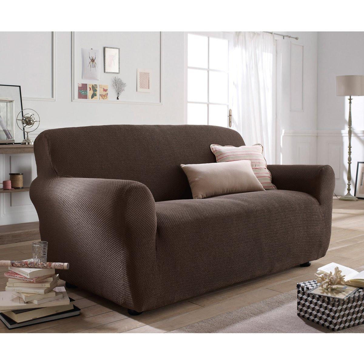 Image of Stretch-bezug Für Sessel Und Sofa Ahmis Unisex Braun 3P