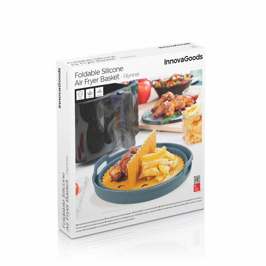 InnovaGoods Panier en Silicone Pliable pour Friteuses à Air Fliynner InnovaGoods  