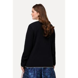 Ulla Popken  Cardigan de tenue traditionnelle bavaroise, broderie florale et col rond. Manches longues 