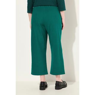 Ulla Popken  Jupe-culotte en molleton de coton bio, jambe large et taille élastique 