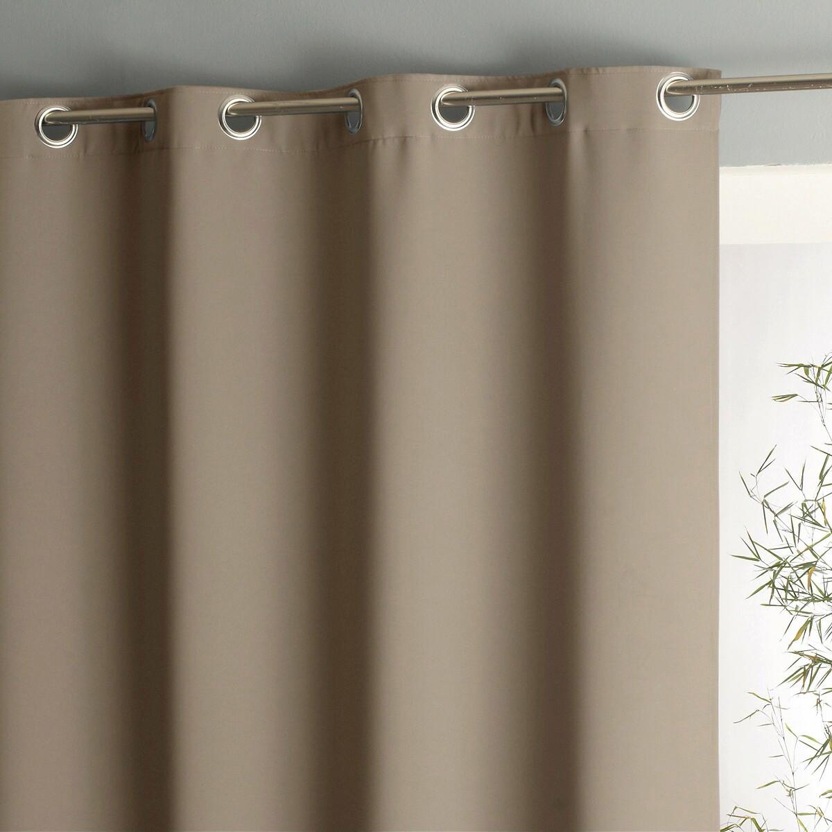 Image of Verdunklungsvorhang Voda Mit Ösen Unisex Beige 140x180 cm