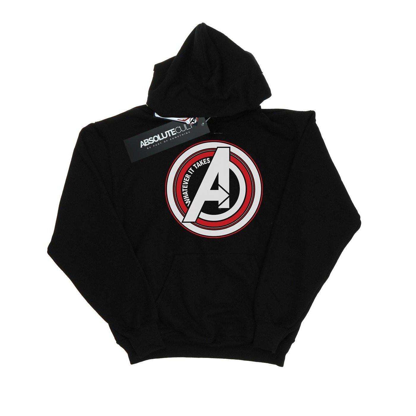 Image of Avengers Endgame Whatever It Takes Symbol Kapuzenpullover Herren Schwarz 3XL
