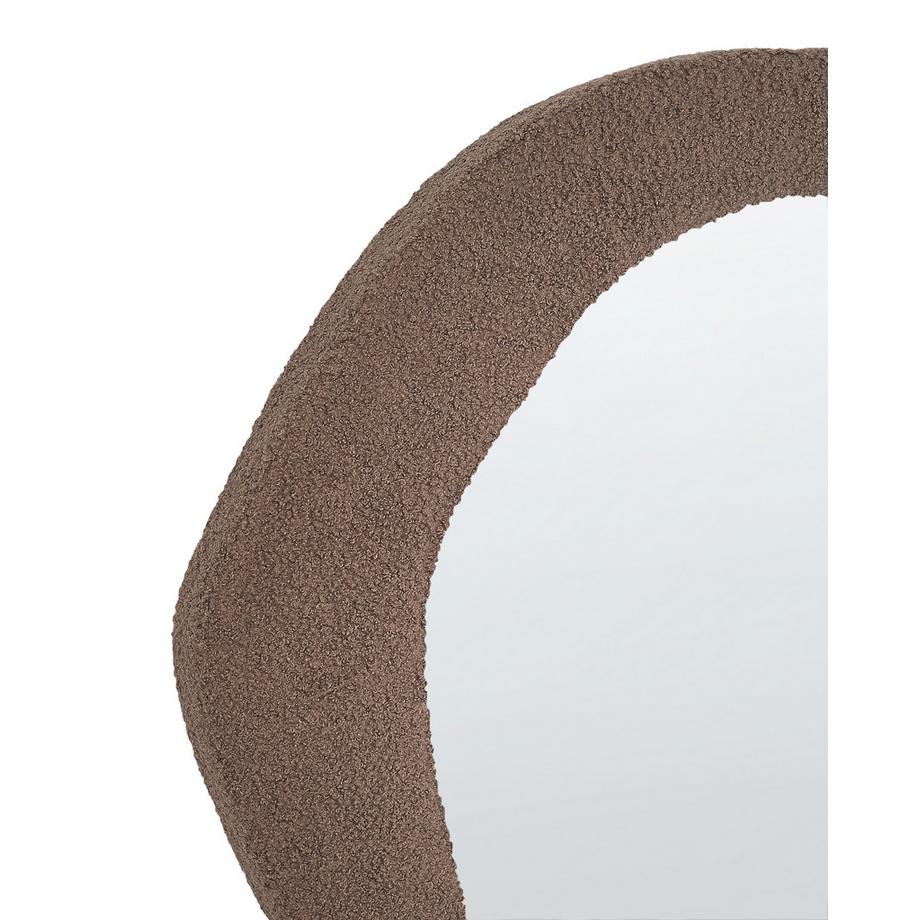 Beliani Wandspiegel aus Bouclé Retro BLISMES  