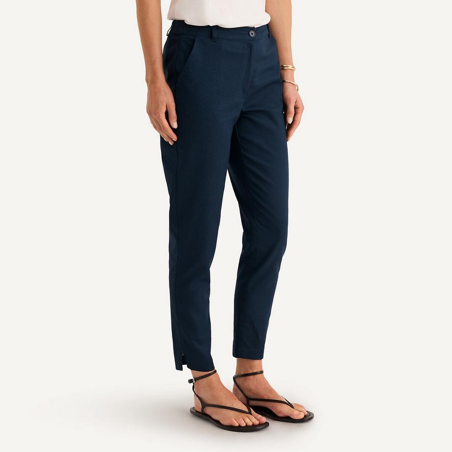 La Redoute Collections 7/8-Hose Leinen Baumwolle Slim Fit  