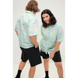 Studio Untold  Hawaiihemd, oversized, Alloverprint, Hemdkragen, Halbarm, Unisex 