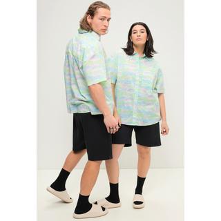 Studio Untold  Hawaiihemd, oversized, Alloverprint, Hemdkragen, Halbarm, Unisex 