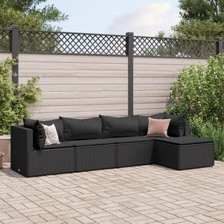 VidaXL set salotto da giardino Polirattan  