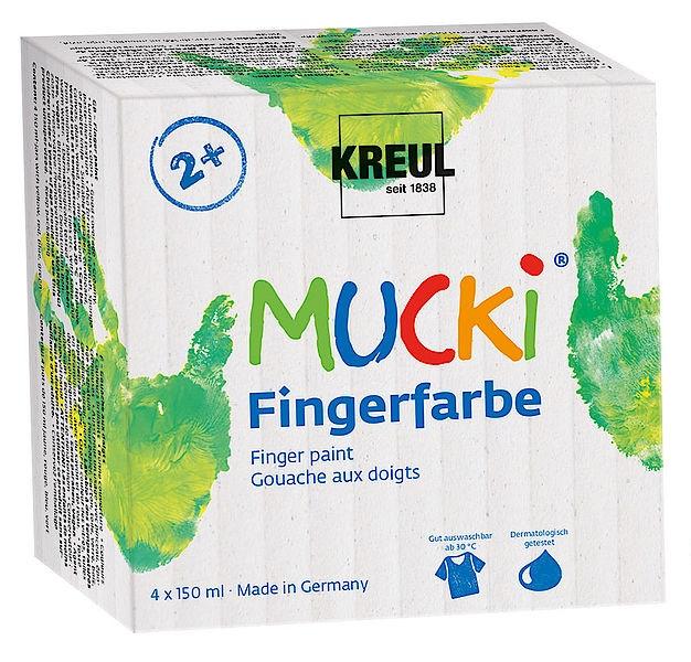 Kreul  KREUL MUCKI pittura lavabili Blu, Verde, Rosso, Giallo 