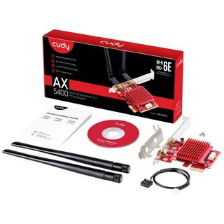 cudy  cudy Adaptateur PCI Express AX5400 tri-Band Wi-Fi 6 