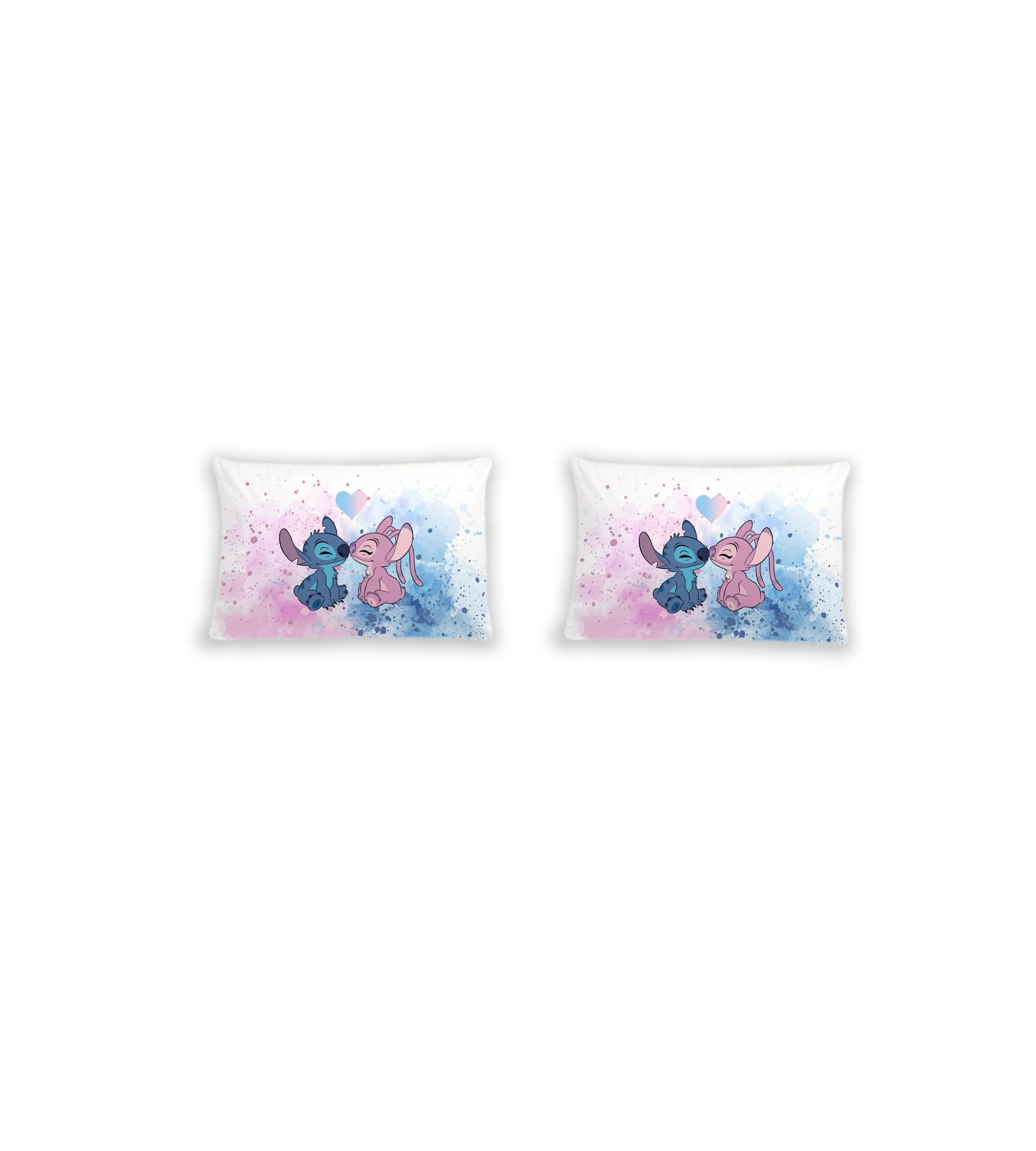 Disney Stitch Love Renforcé Set de Linge de Lit  