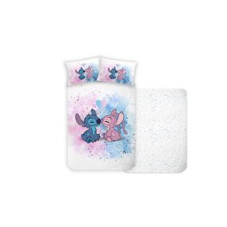 Disney Stitch Love Renforcé Set de Linge de Lit  