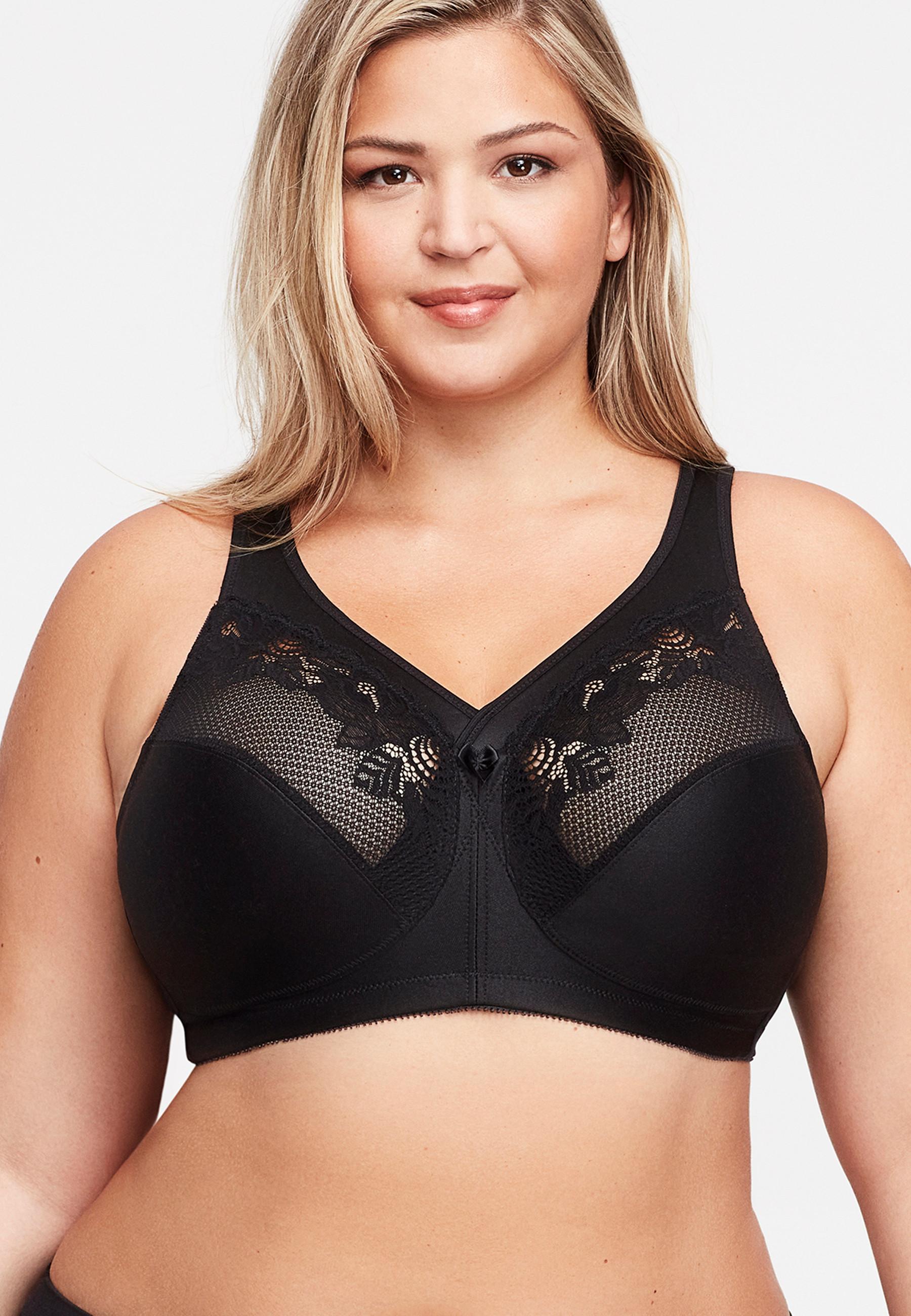 Image of Glamorise® Minimizer-bh Für Starken Halt, Ohne Bügel. Damen Schwarz E/110