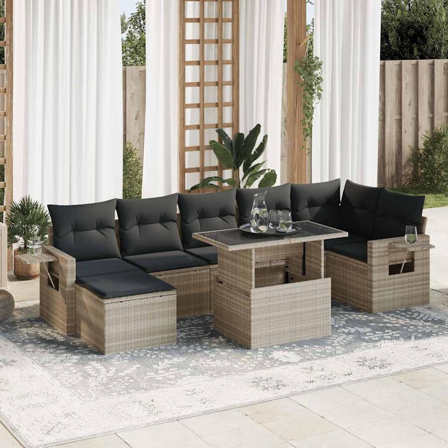 VidaXL Gartensofa set poly-rattan  