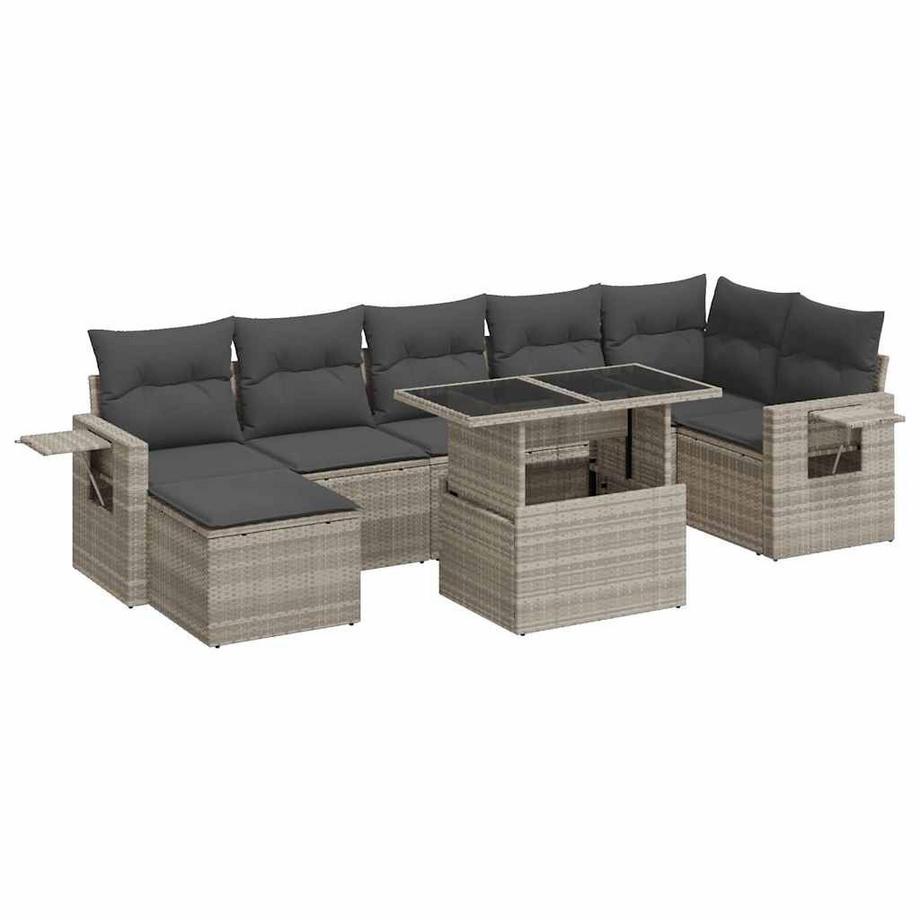 Gartensofa set poly-rattan