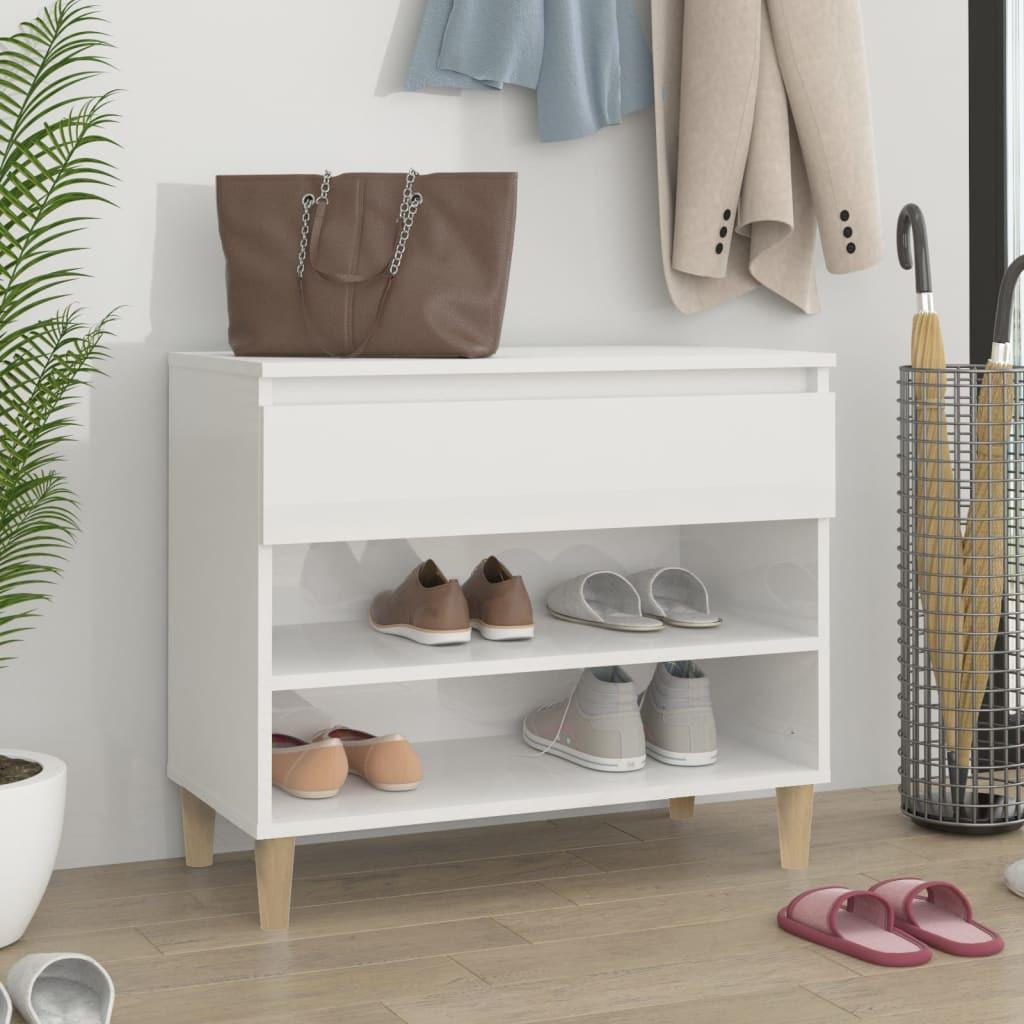 VidaXL Armoire à chaussures bois d'ingénierie  