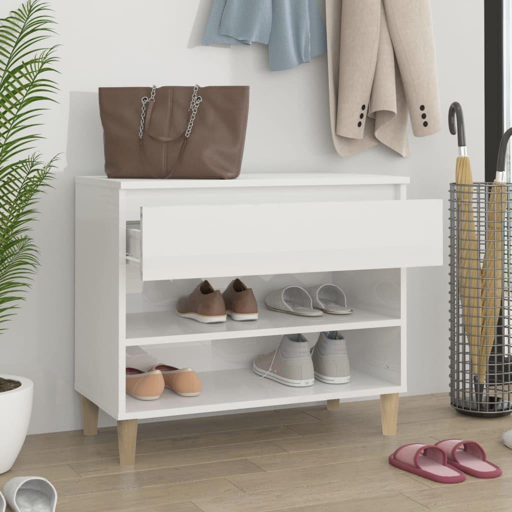 VidaXL Armoire à chaussures bois d'ingénierie  