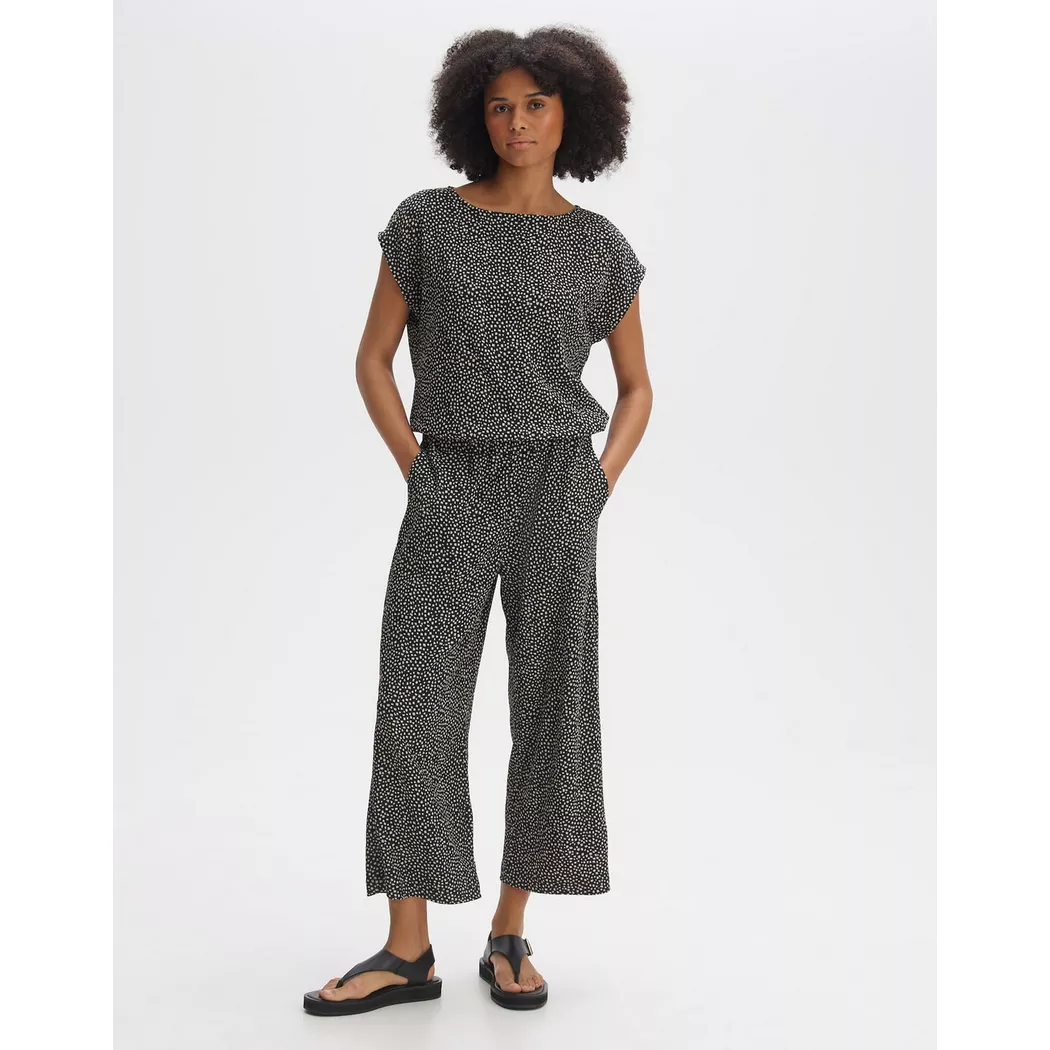 OPUS - Jumpsuit Melti spot, für Damen, Petroleumblau, Größe 42