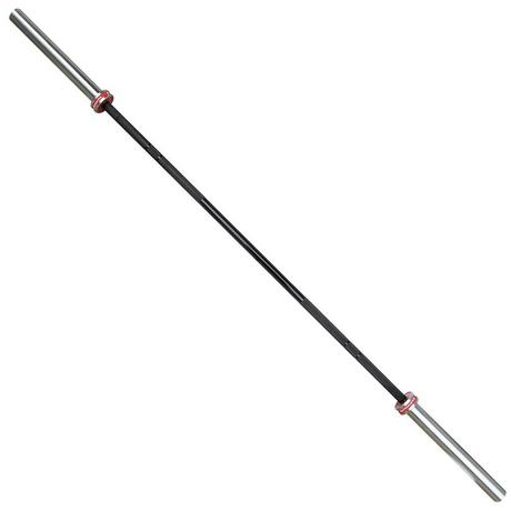 GladiatorFit  Barre musculation "Barbell" en aluminium 220cm Ø 50mm + 2 stop disques 