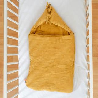 PAPATE  Babynest aus Bio-Baumwolle Honig 