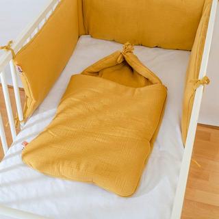 PAPATE  Babynest aus Bio-Baumwolle Honig 