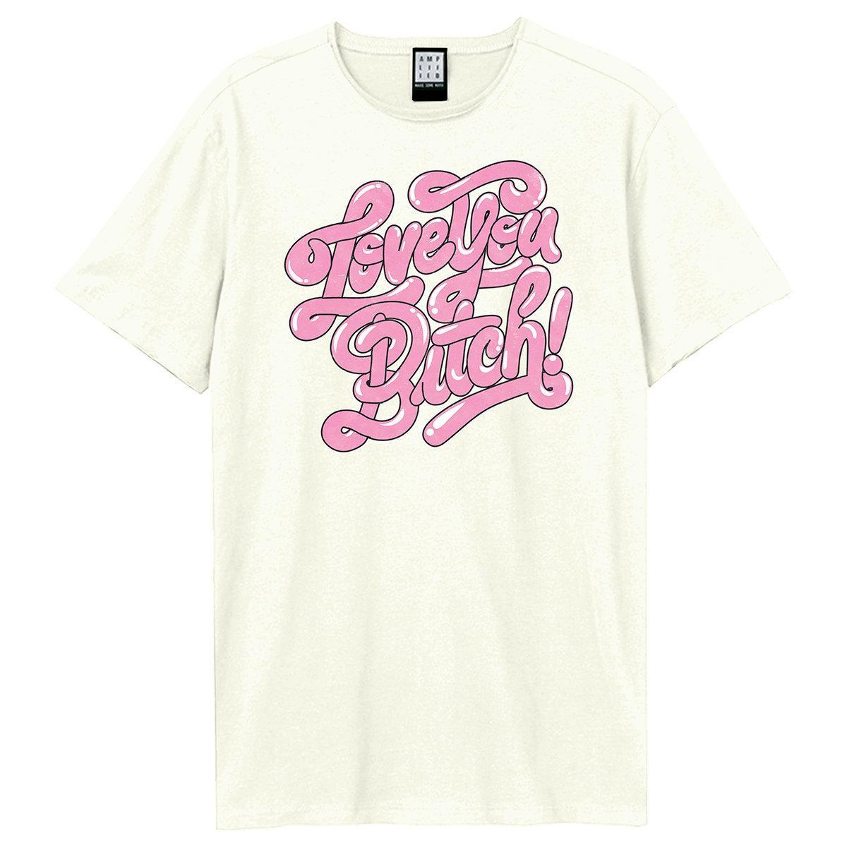 Image of Love You Bitch Tshirt Damen Weiss XS