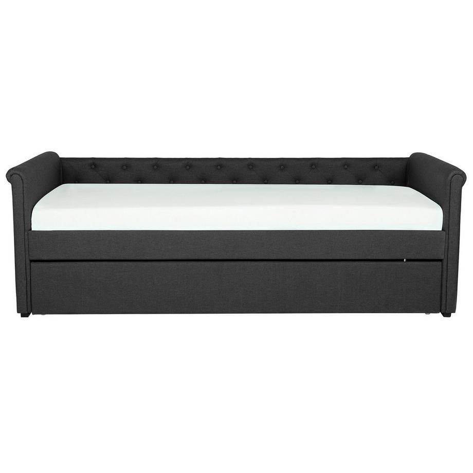 Beliani Lit gigogne en Tissu Glamour LIBOURNE  