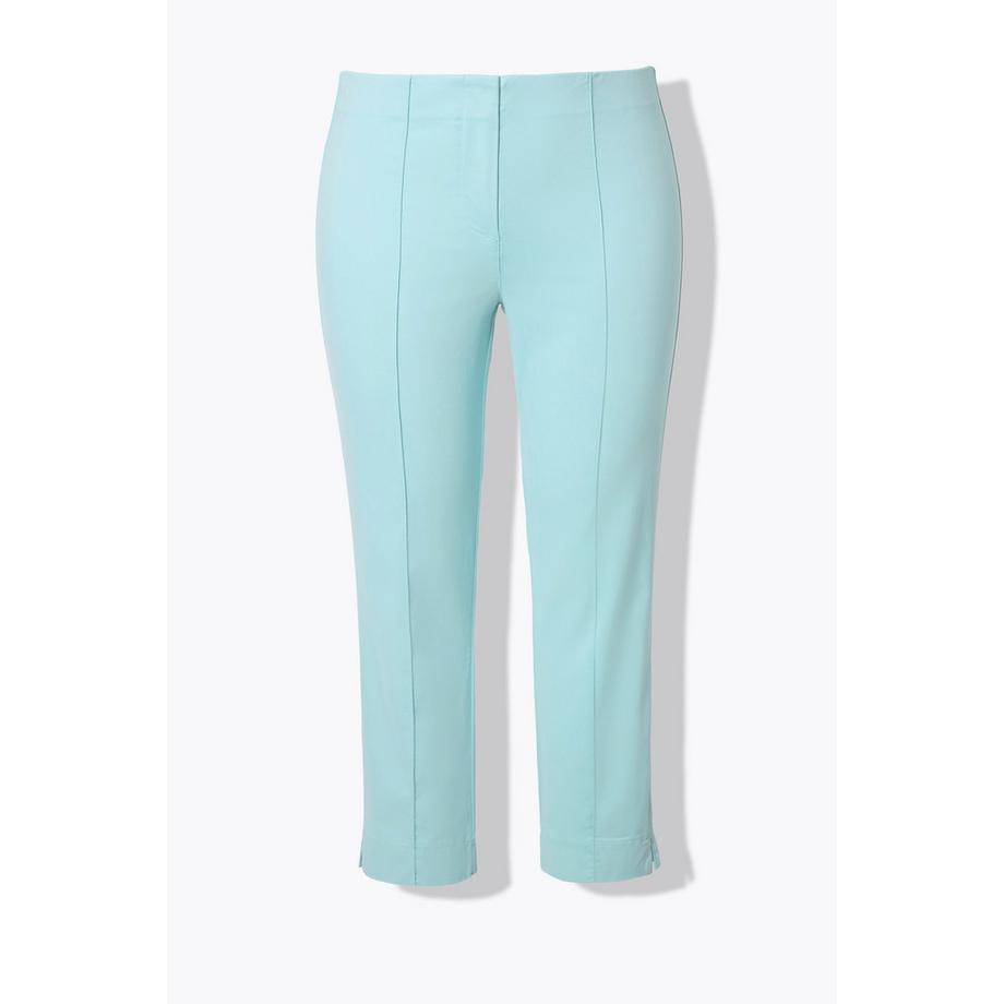 Ulla Popken Passepoil Jambe Slim Taille Élastique Fentes Pantalon  